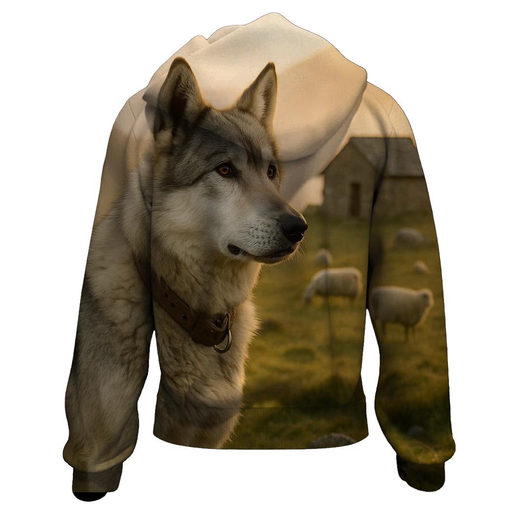 Shepherds Wolf At Mountain Pasture Edge hoodies fashion