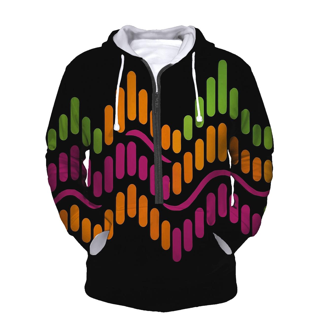 Analog Equalizer Waves hoodie styles