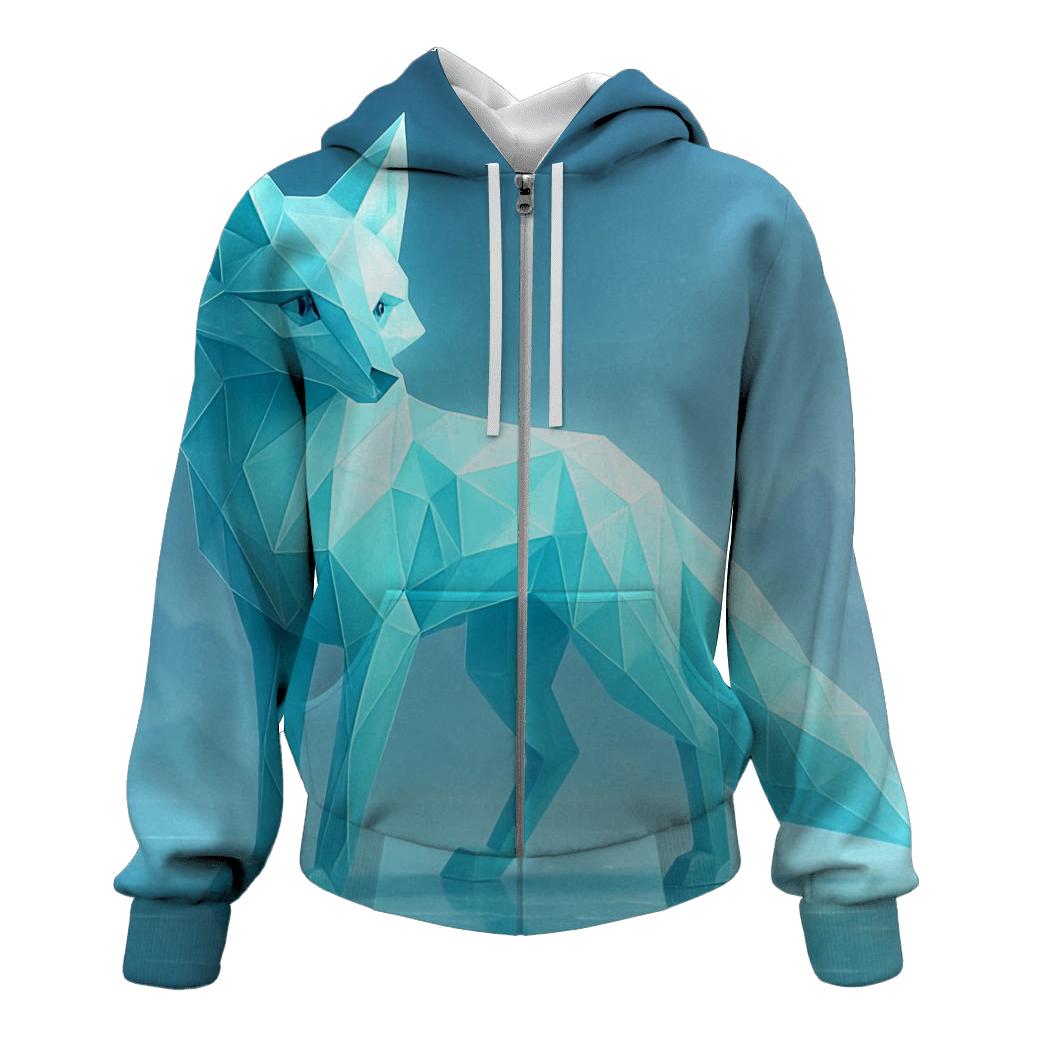 Crystal Glacier Fox lightweight hoodies
