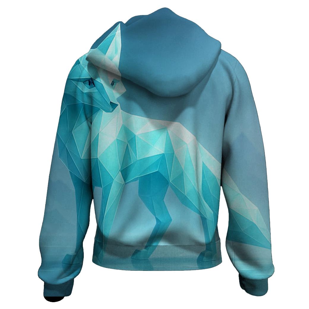 Crystal Glacier Fox lightweight hoodies