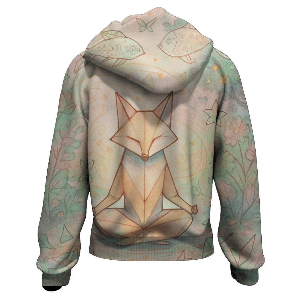 Quantum Origami Garden printed hoodies