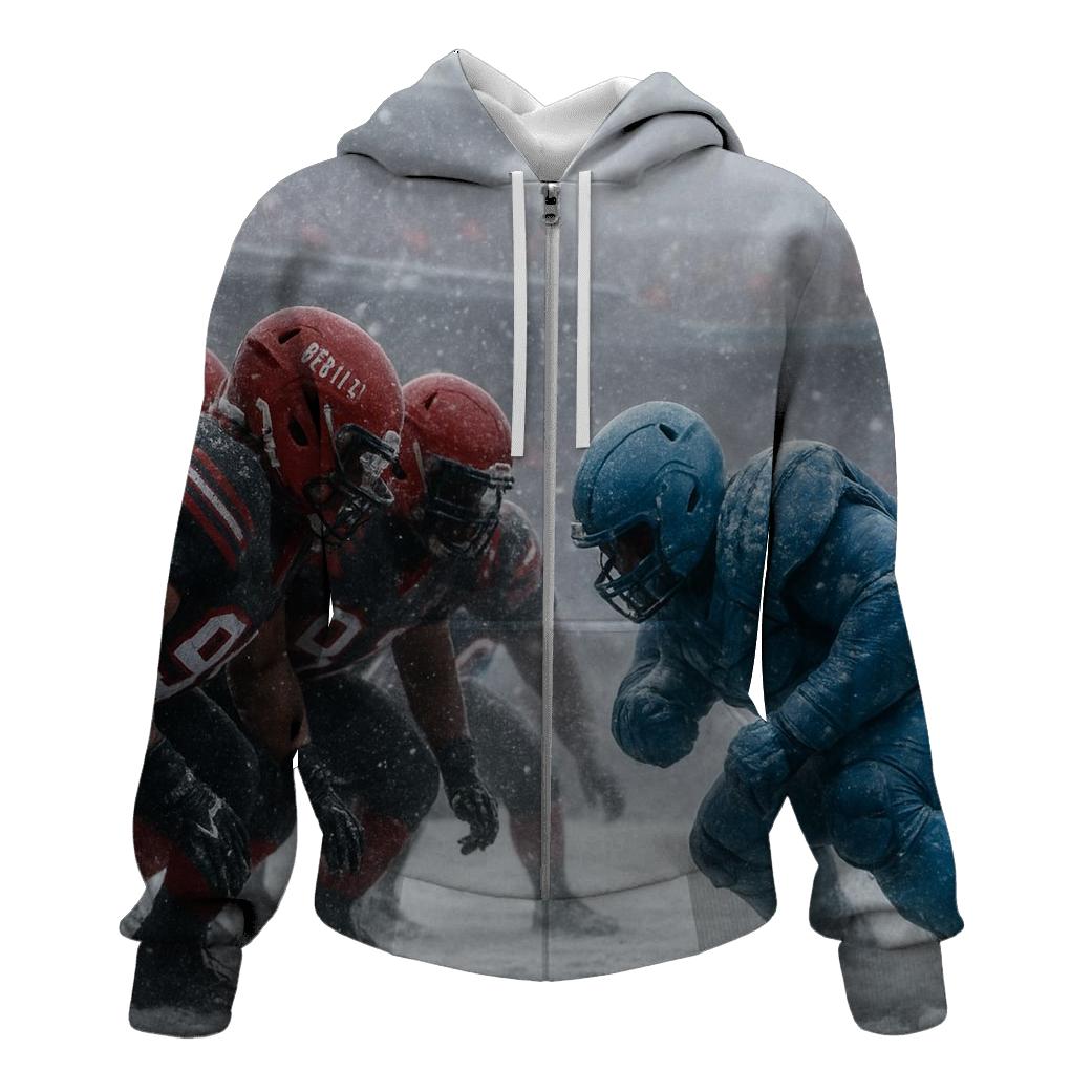 Snowstorm Goal Line Siege Braves Wall Against Charging Cubs graphic hoodies