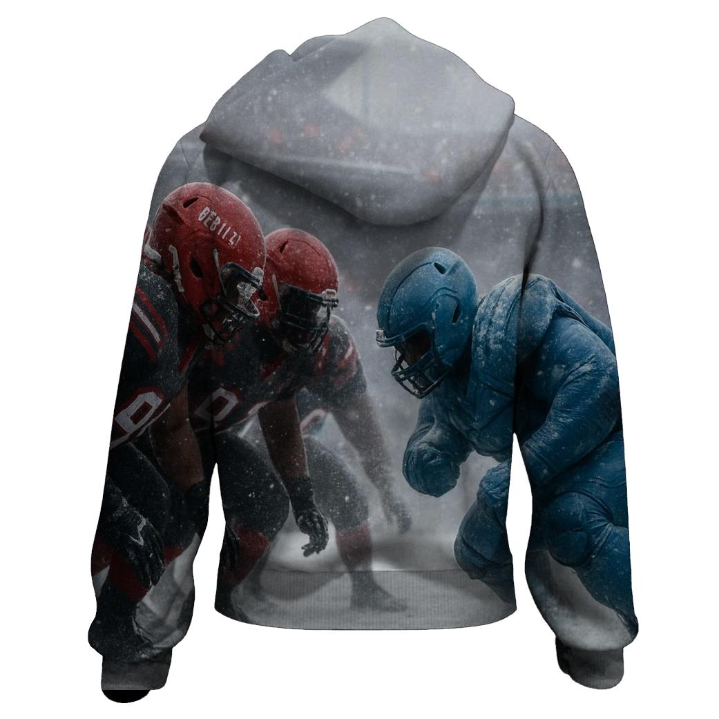 Snowstorm Goal Line Siege Braves Wall Against Charging Cubs graphic hoodies