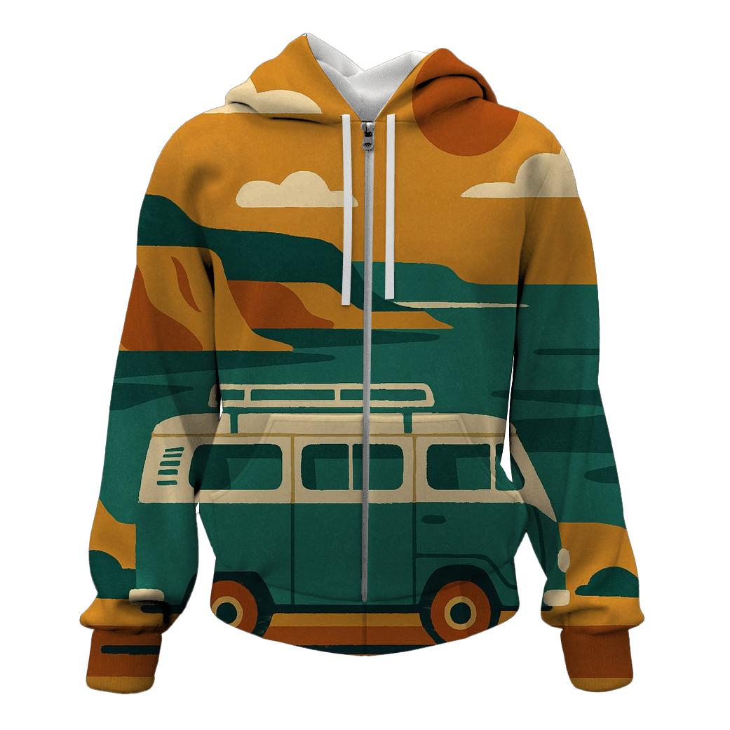 Peaceful Van Road Escape hoodie designs