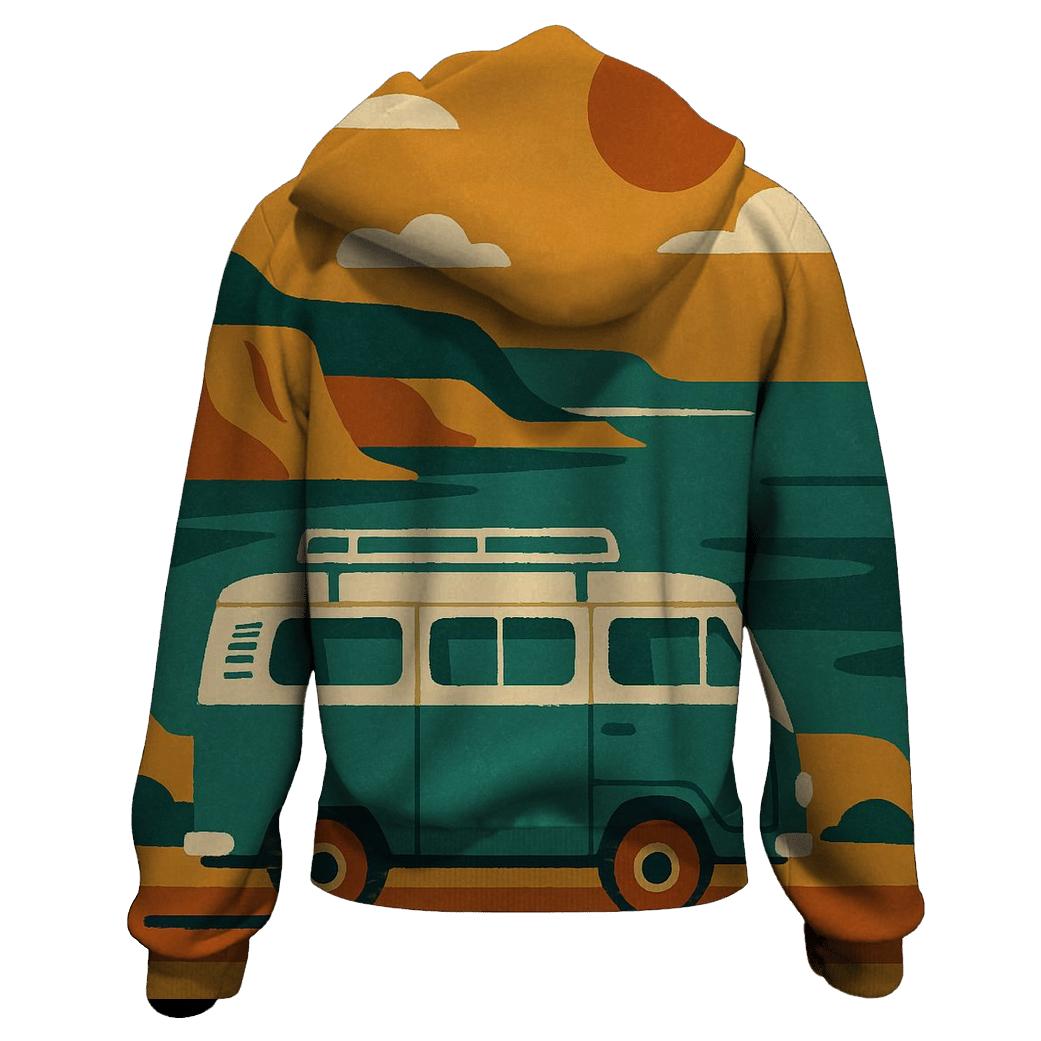 Peaceful Van Road Escape hoodie designs