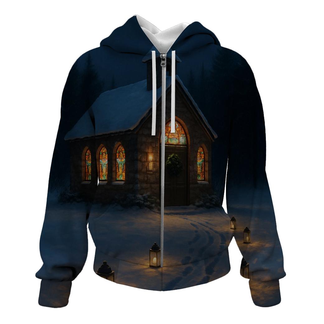 Midnight Mass Snowy Chapel lightweight hoodies
