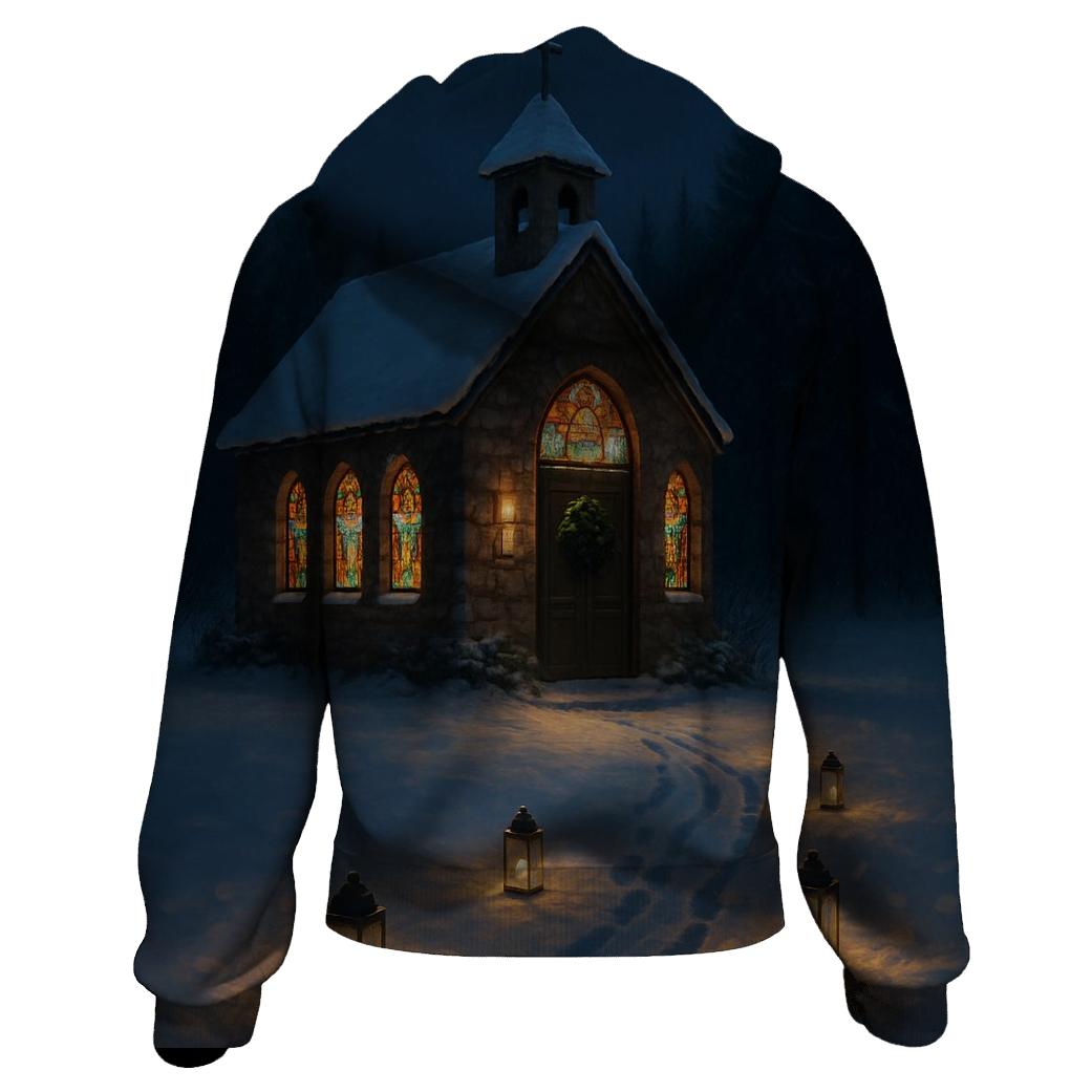 Midnight Mass Snowy Chapel lightweight hoodies
