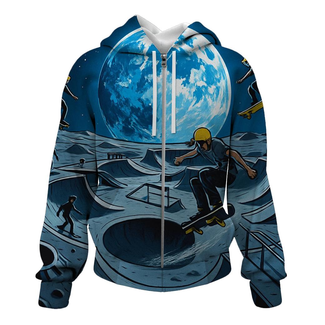 Lunar Skate Park Session embroidered hoodies