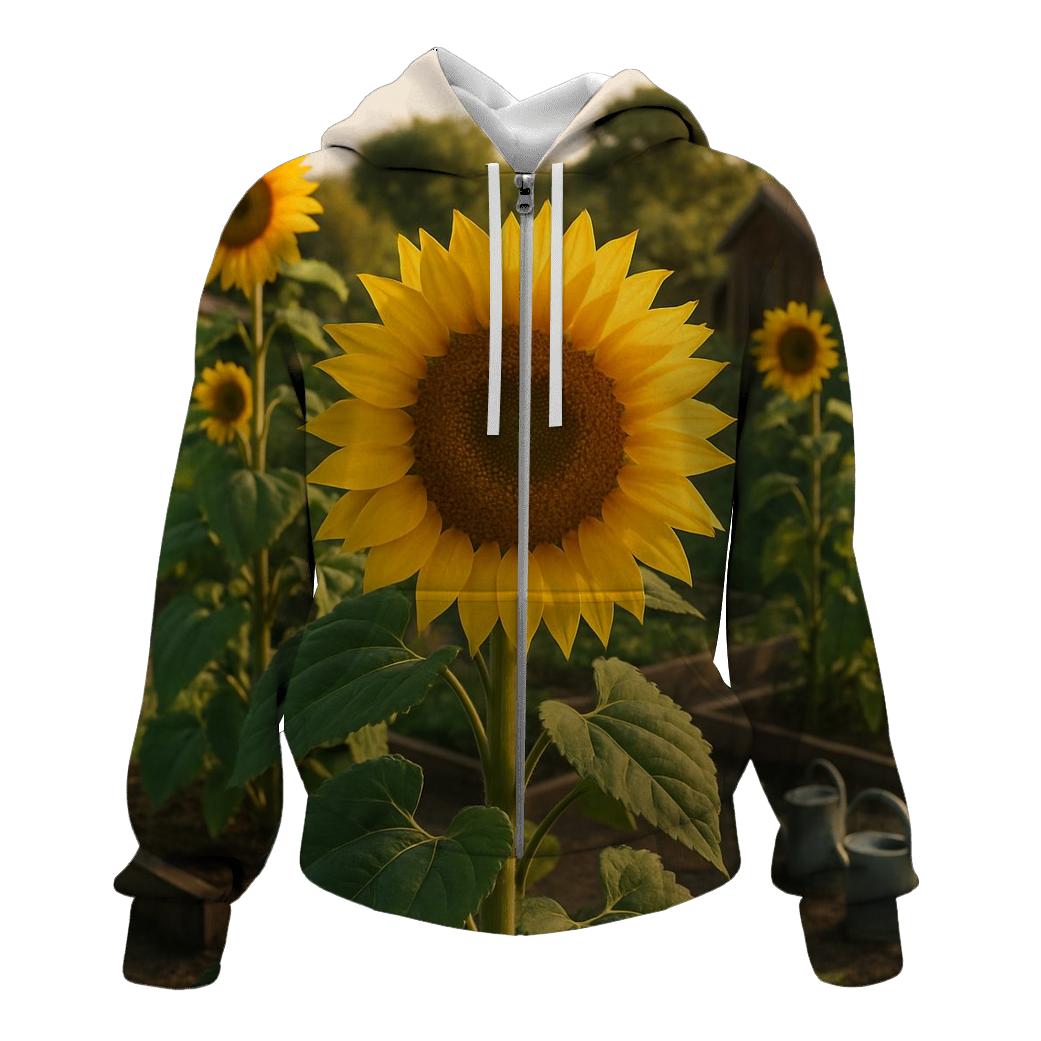Sunflowers Bordering An Allotment Garden hoodie styles