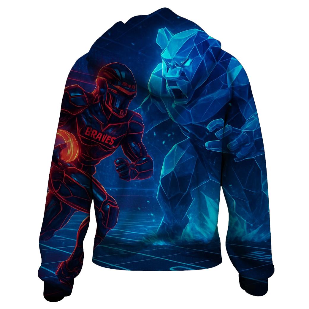 Cyber Arena Clash Braves Sentinel Versus Cub Juggernaut custom hoodies