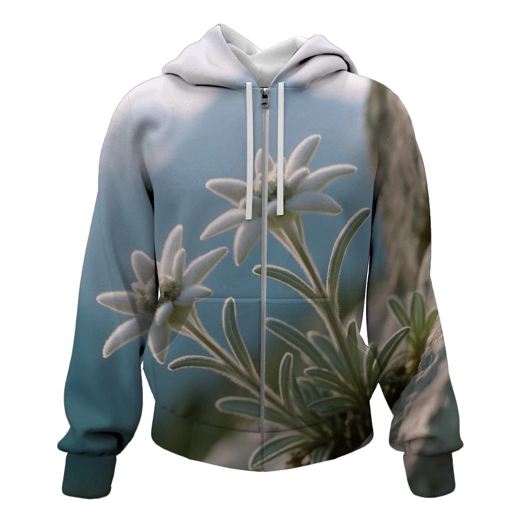 Alpine Edelweiss On A Rocky Ledge hoodie designs