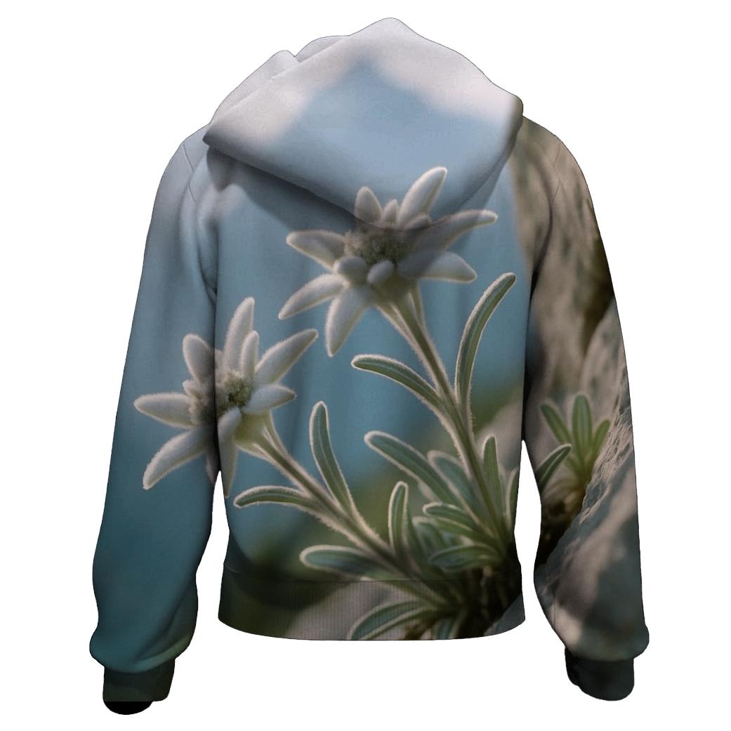 Alpine Edelweiss On A Rocky Ledge hoodie designs