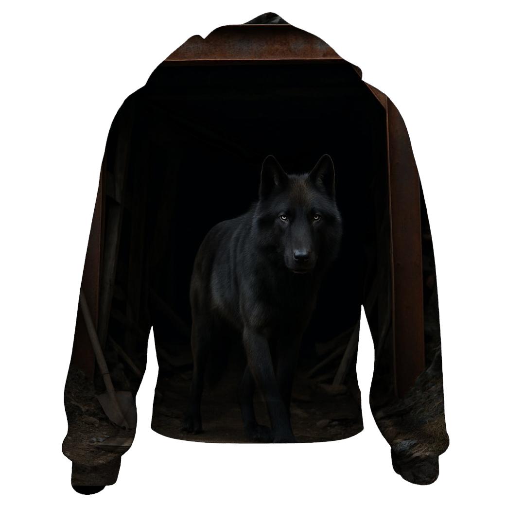 Abandoned Mine Entrance Wolf Watch heavyweight hoodies