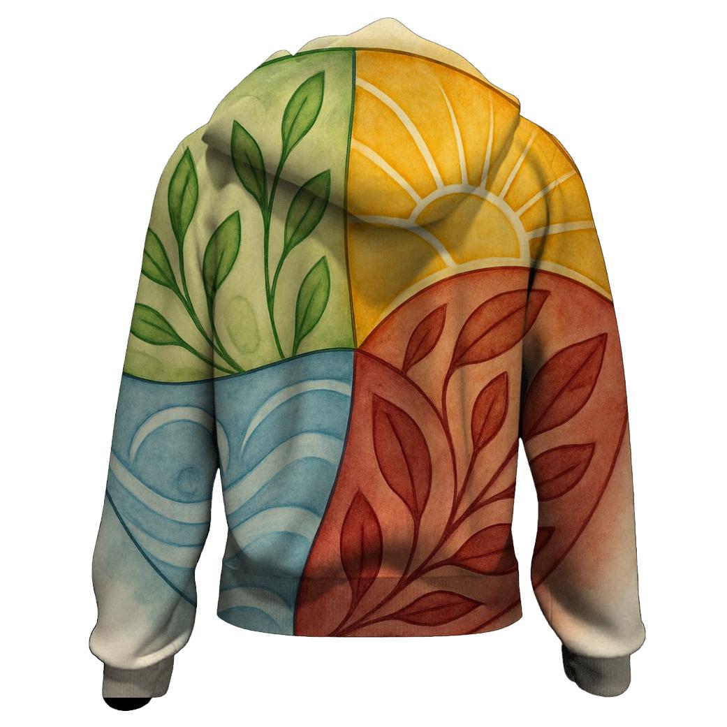 Gentle Mandala Of Seasons hoodie trends