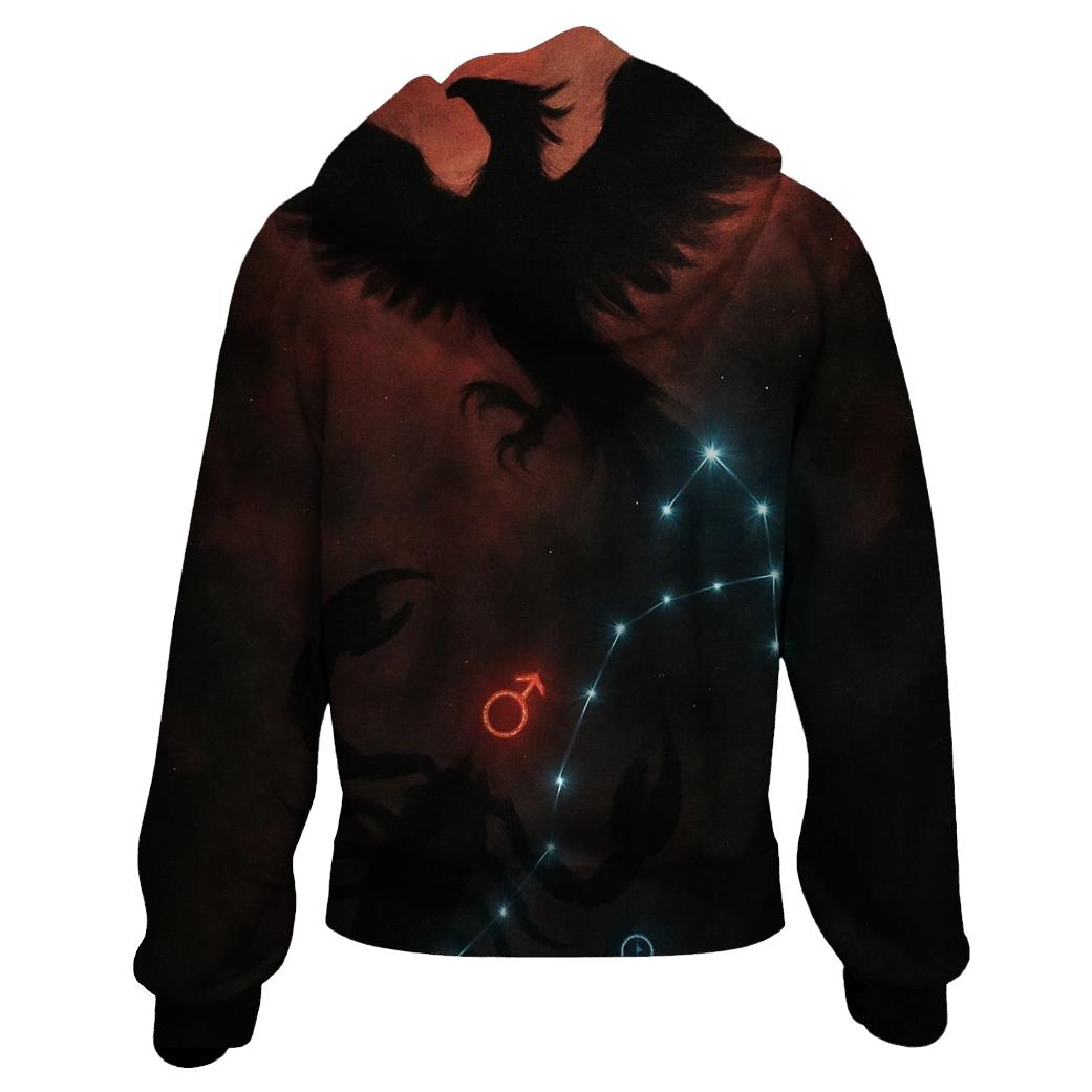 Scorpio Nebula Ascending Phoenix Scorpion premium hoodies