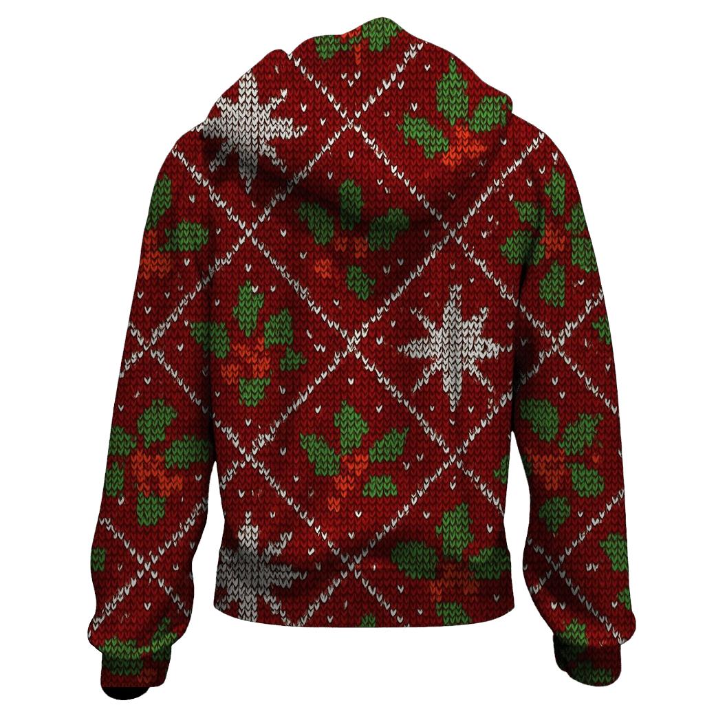 Holly Star Burst Lattice Design heavyweight hoodies