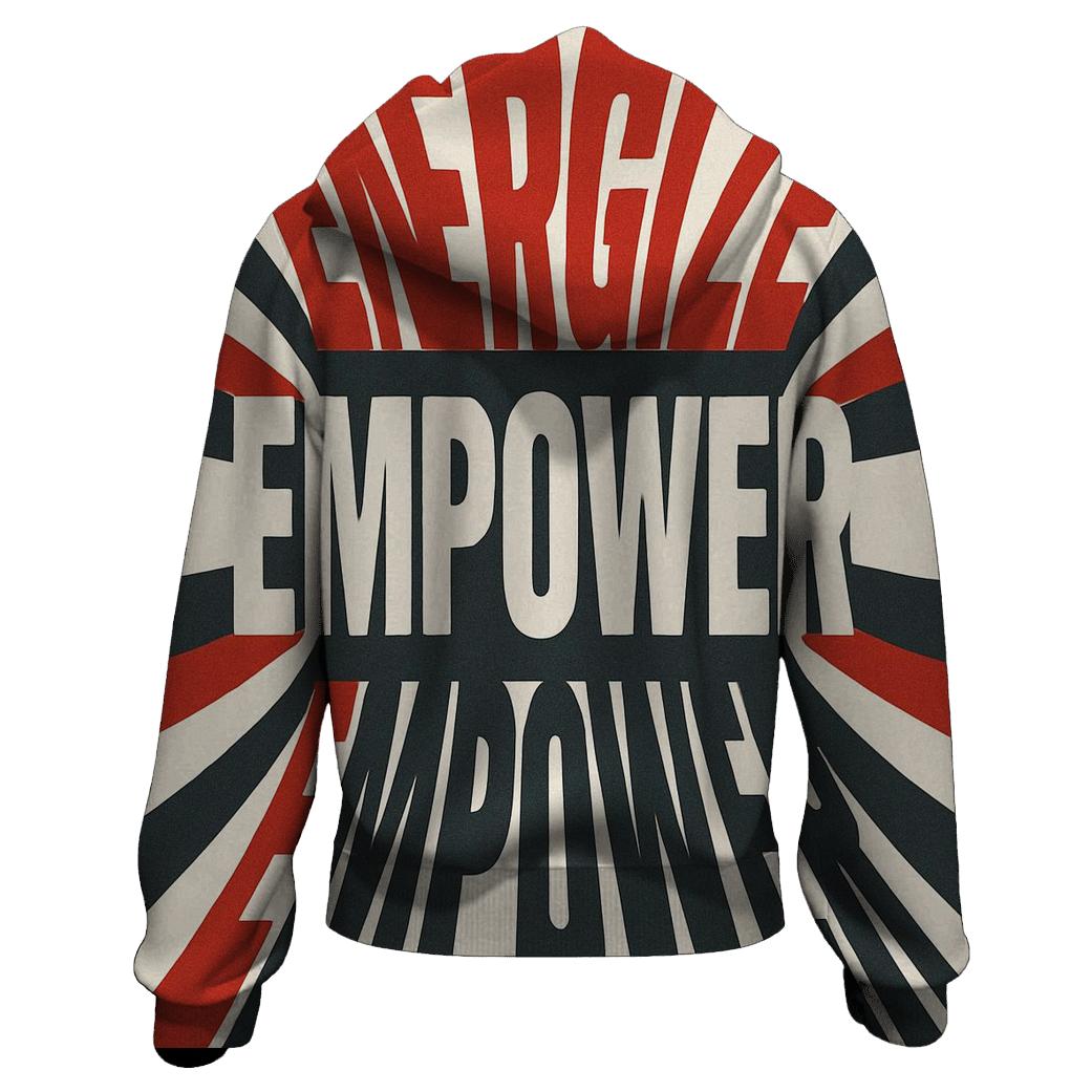 Kinetic Typography Pulse printed hoodies