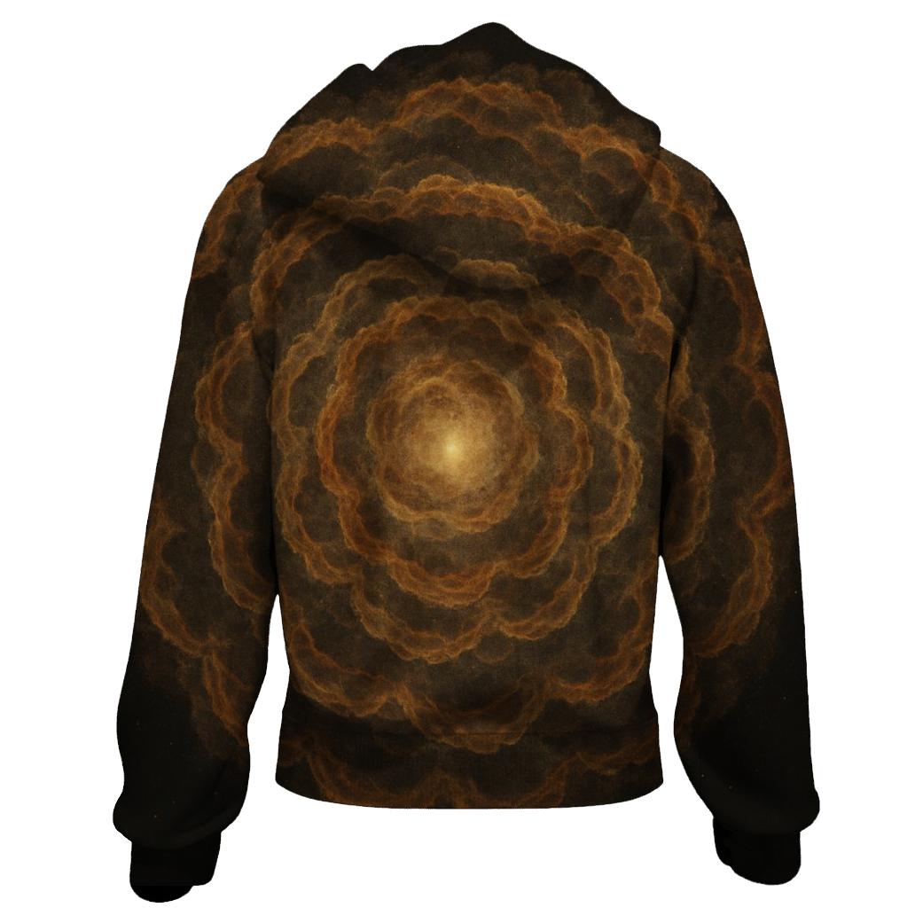 Impact Ejecta Rosette embroidered hoodies