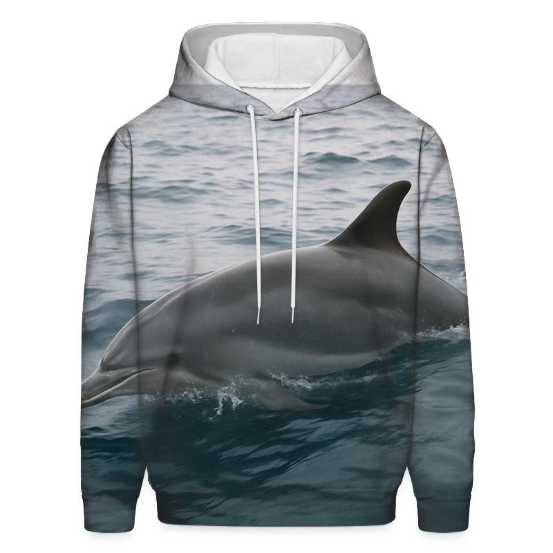 Wave Crest Patrol Bottlenose Dolphin pullover hoodies