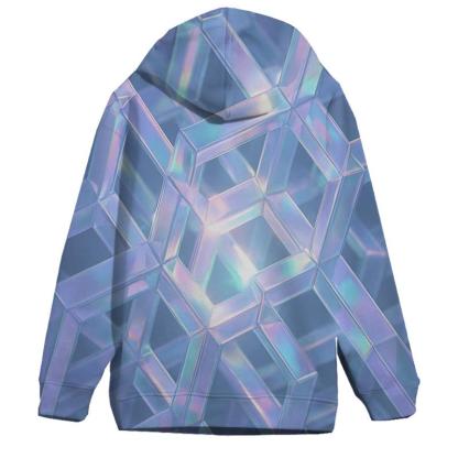 Iridescent Crystal Lattice premium hoodies