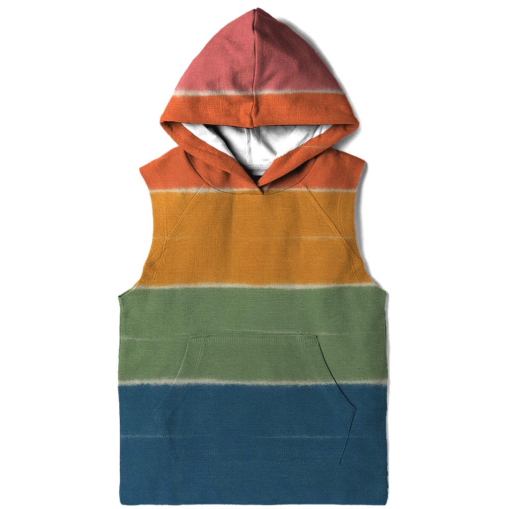 Sunset Horizon Stripe Drift lightweight hoodies