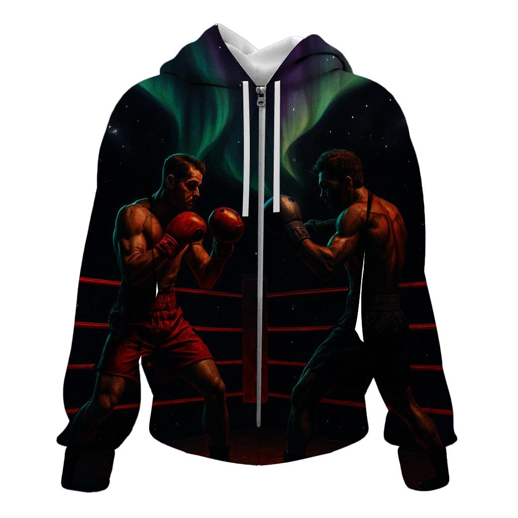 Cosmic Arena Boxing Night pullover hoodies