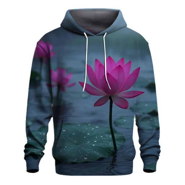 Monsoon Lotus Pond At Dawn hoodies fashion