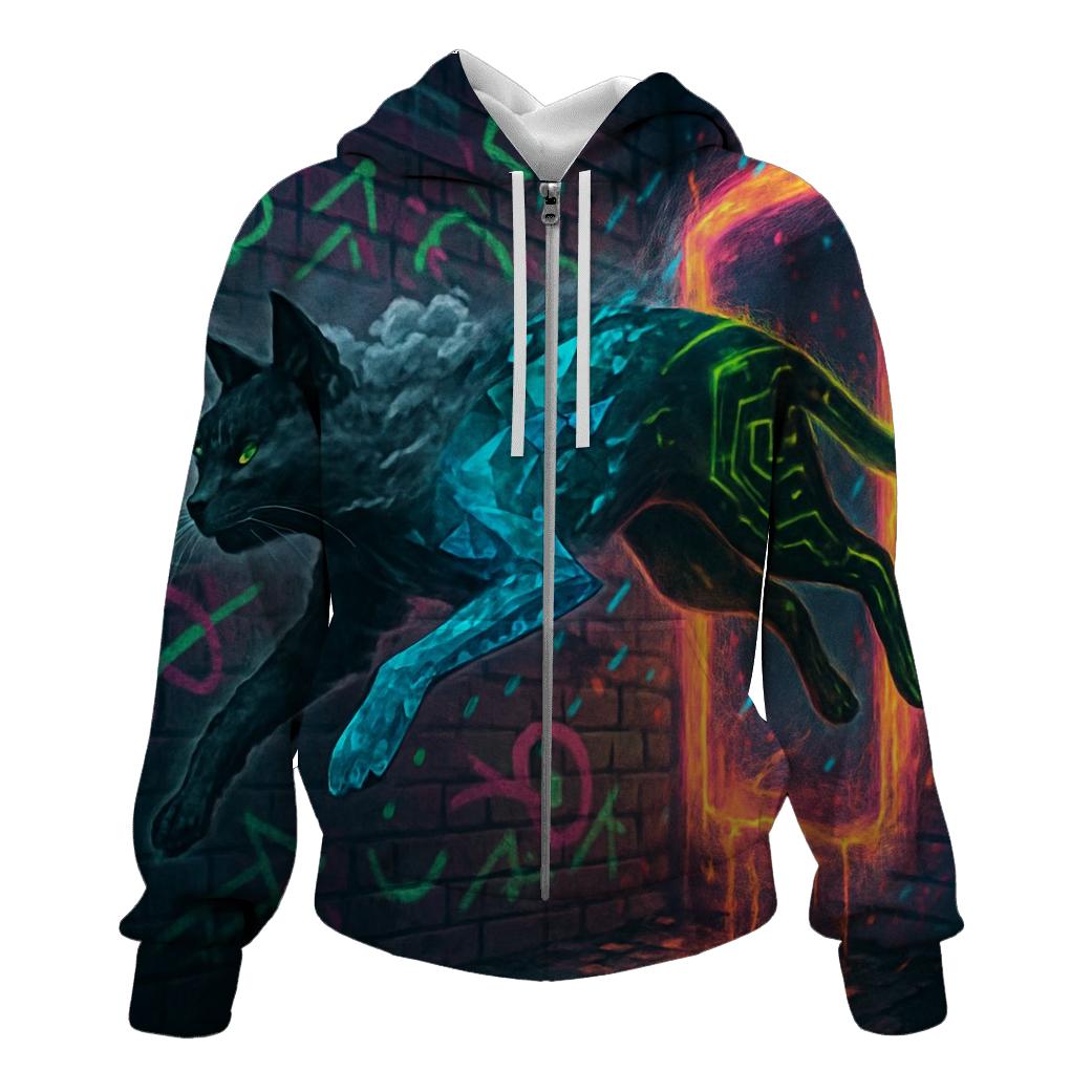 Polymorph Alley Cat zip-up hoodies