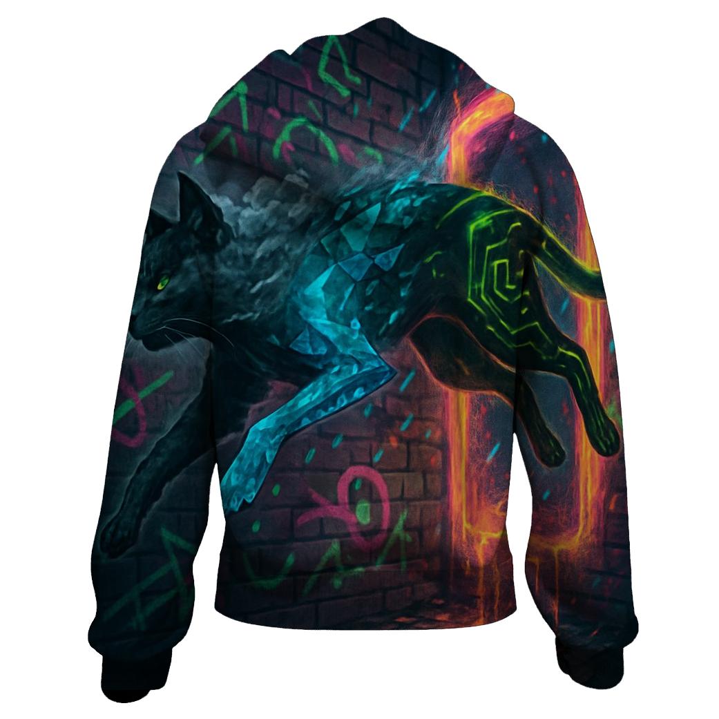 Polymorph Alley Cat zip-up hoodies