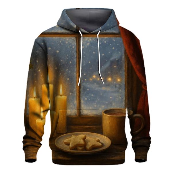 Candlelit Christmas Eve Window pullover hoodies