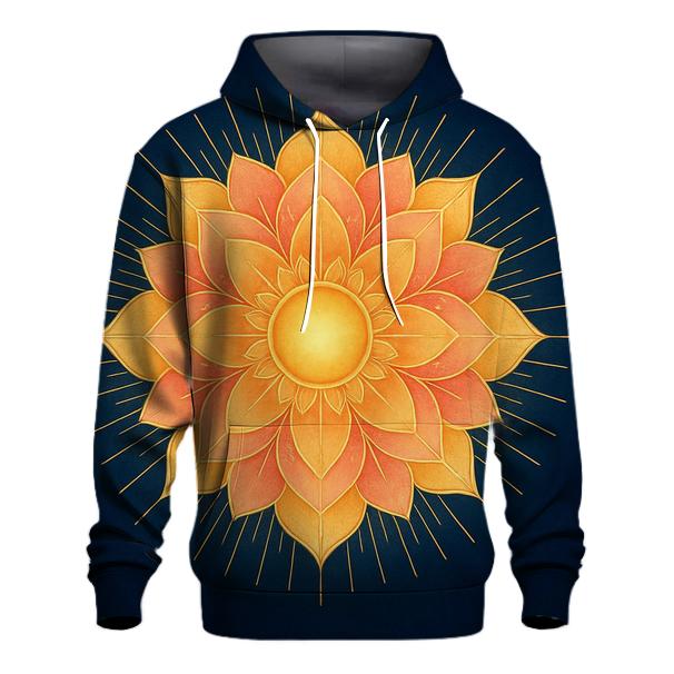 Solar Bloom Mandala pullover hoodies