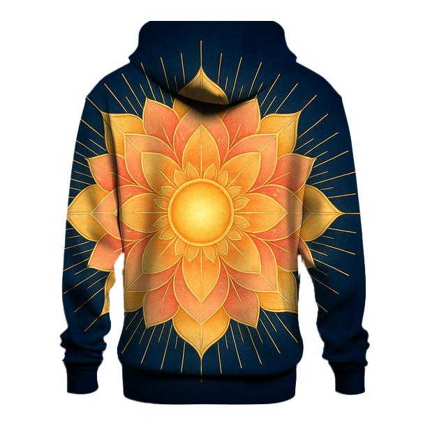 Solar Bloom Mandala pullover hoodies