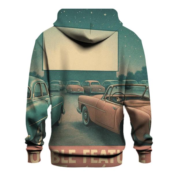 Retro Drive In Theater Romance Scene custom hoodies