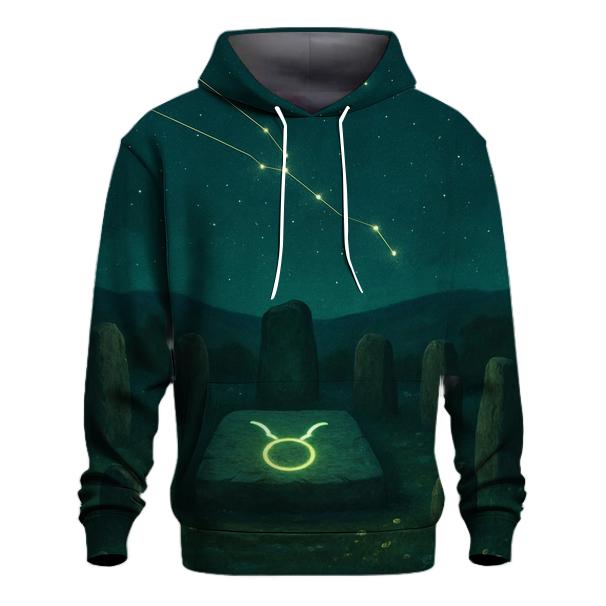 Taurus Earth Temple Under The Stars graphic hoodies