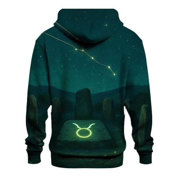 Taurus Earth Temple Under The Stars graphic hoodies