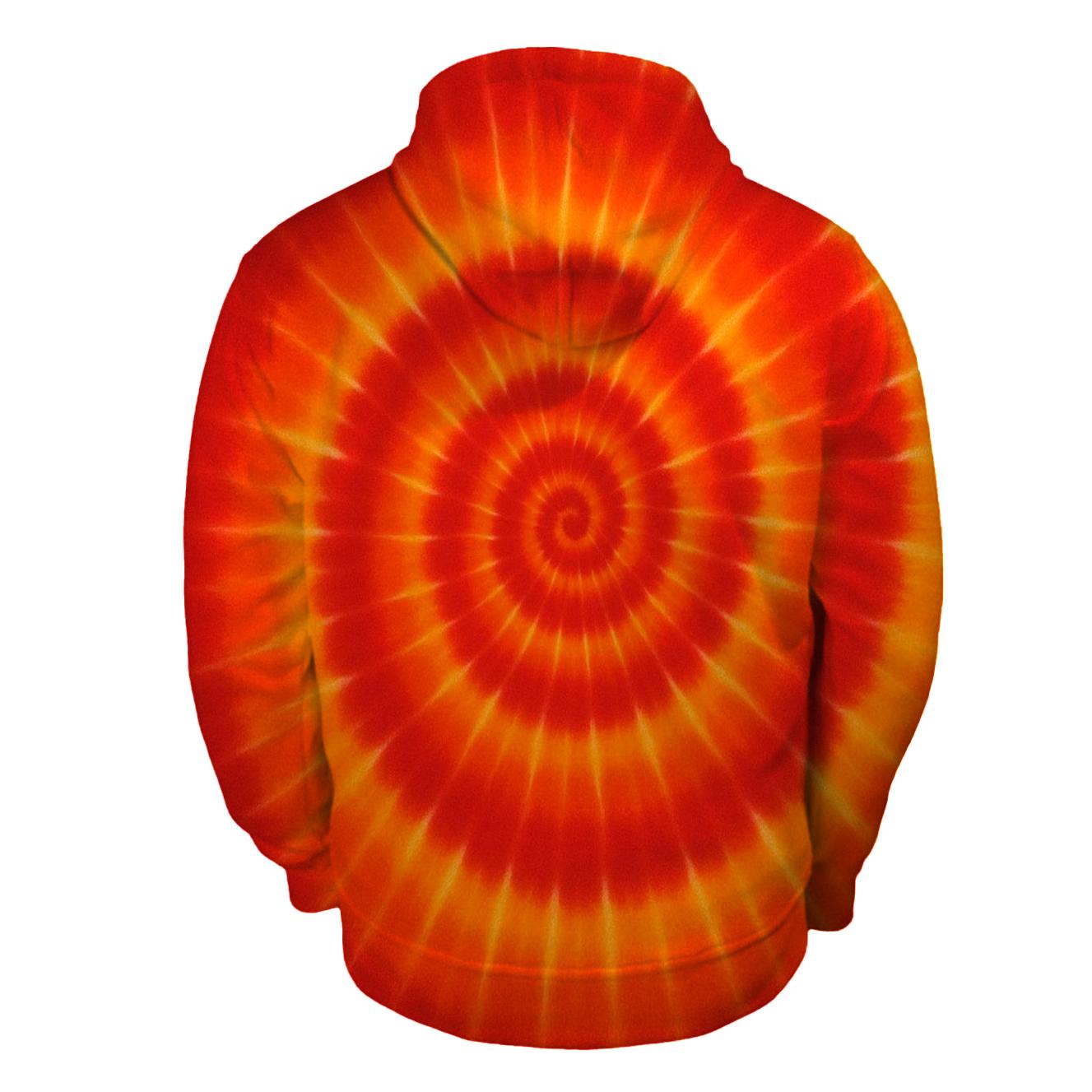 Solar Flare Spiral Burst heavyweight hoodies