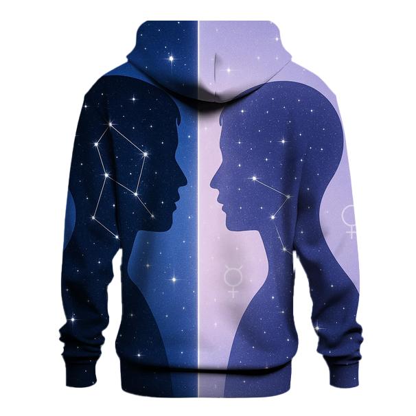 Gemini Mirror Sky Constellation Twins graphic hoodies