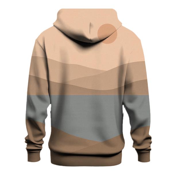 Minimal Horizon Linescape embroidered hoodies