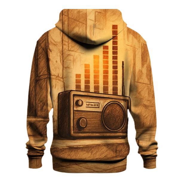 Sepia Street Radio Corner printed hoodies