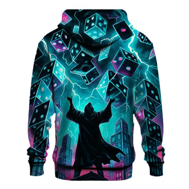 Dice Storm Skyline embroidered hoodies