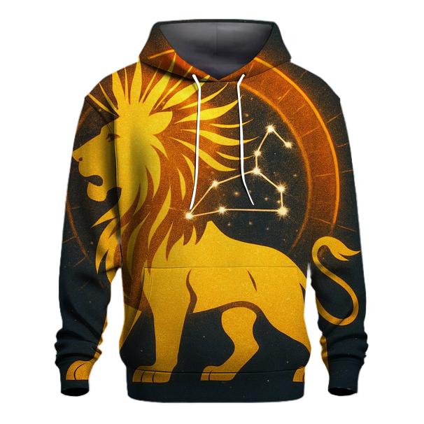 Leo Solar Crown Starburst pullover hoodies