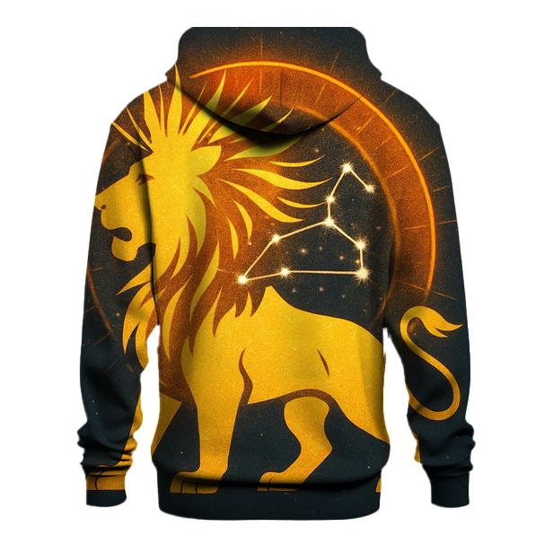 Leo Solar Crown Starburst pullover hoodies