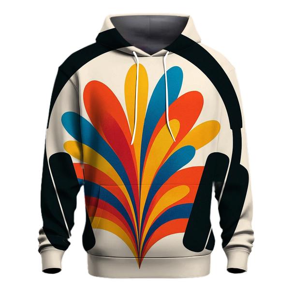 Chromatic Headphone Bloom premium hoodies