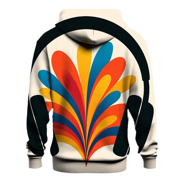Chromatic Headphone Bloom premium hoodies