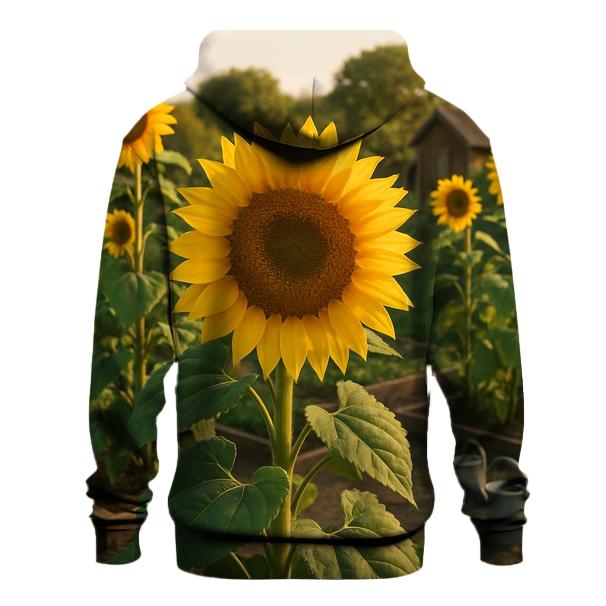 Sunflowers Bordering An Allotment Garden zip-up hoodies