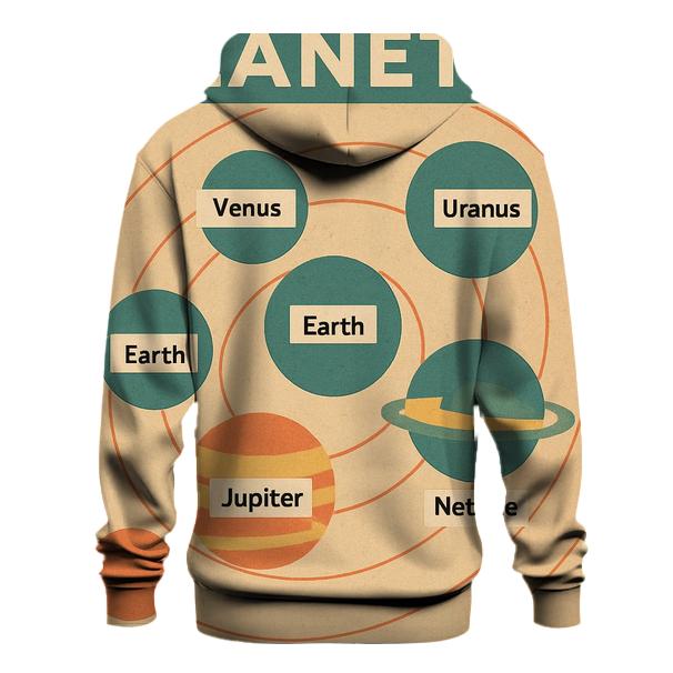 Retro Classroom Science Chart graphic hoodies