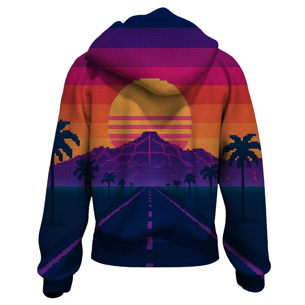 Pixel Night Drive hoodie trends
