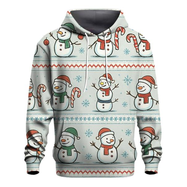 Snowman Sweater Story Panels Design lightweight hoodies