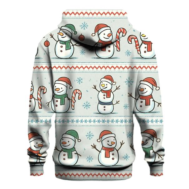 Snowman Sweater Story Panels Design lightweight hoodies