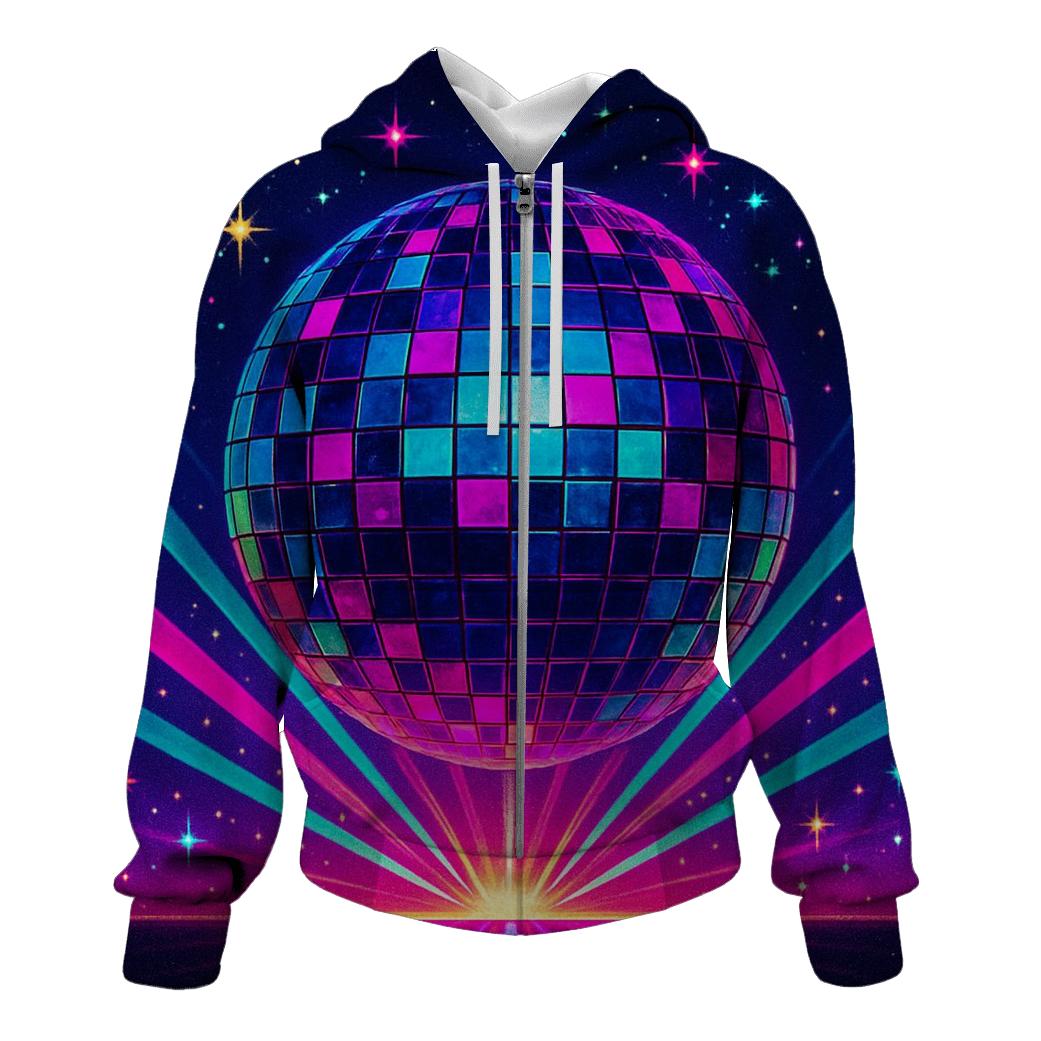 Prismatic Disco Eclipse custom hoodies
